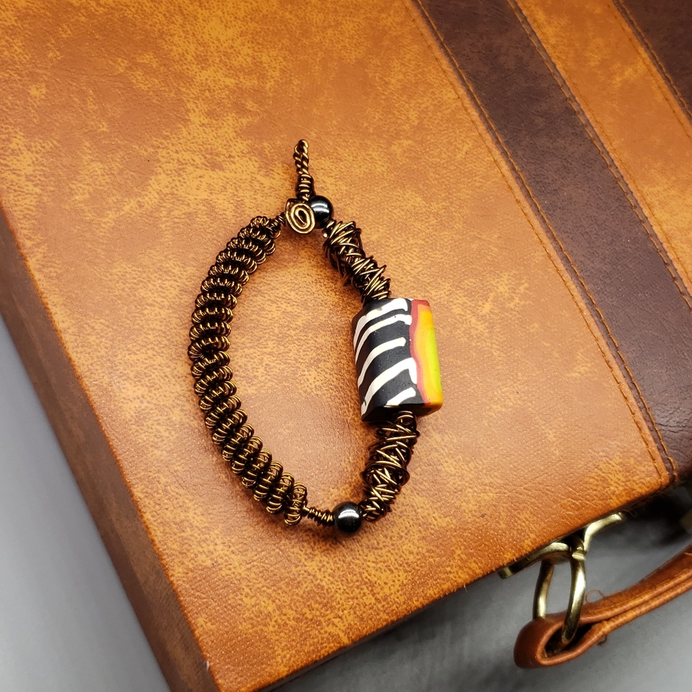 Wire wrapped pendant - Picture 6 of 6